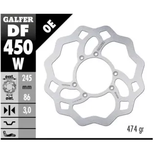 Disco freno moto Galfer Wave fijo 245X3mm DF450W
