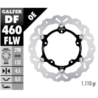 Disco freno moto Galfer Wave flotante 298x4.5mm DF