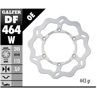 Disco freno moto Galfer Wave fijo 245x3mm DF464W
