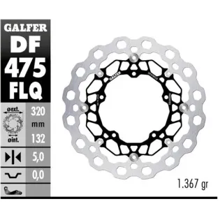 Disco freno moto flotante Galfer Qubic 320x5mm DF4