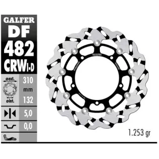 Disco freno moto Galfer Wave flotante dcho. DF482C