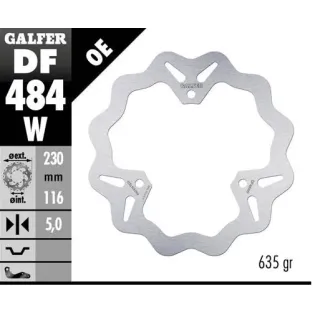 Disco freno moto Galfer Wave fijo 228.5x5mm DF484W