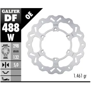 Disco freno moto Galfer Wave fijo 298x5mm DF488W