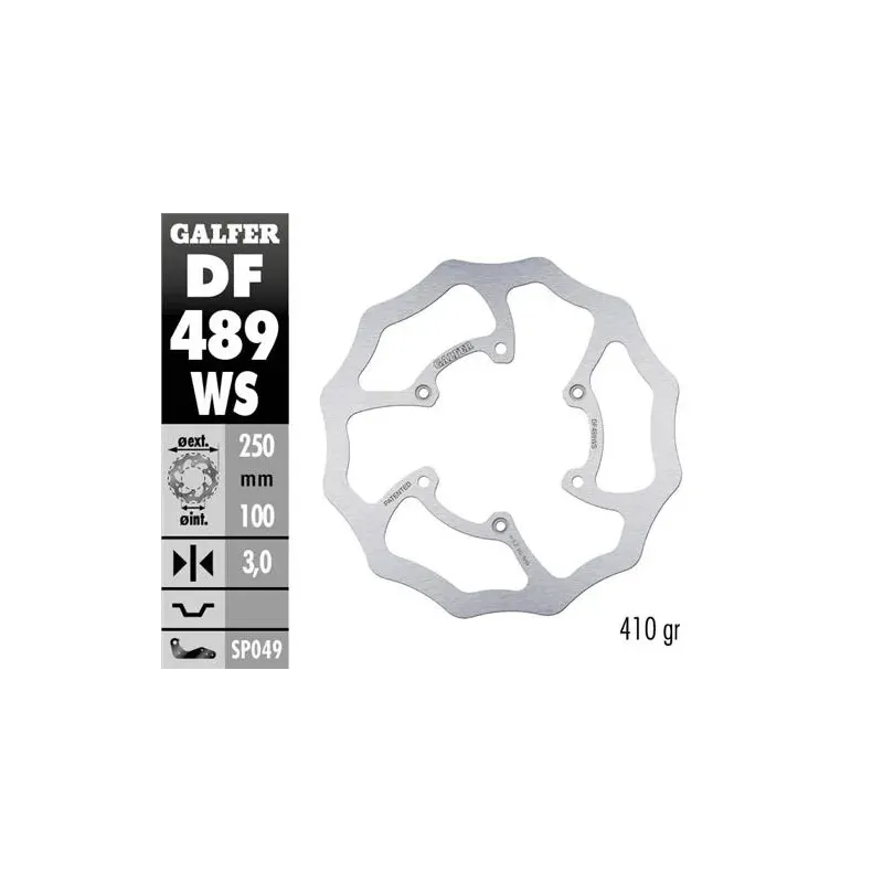 Disco freno moto moto Galfer Wave fijo 250x3mm DF4