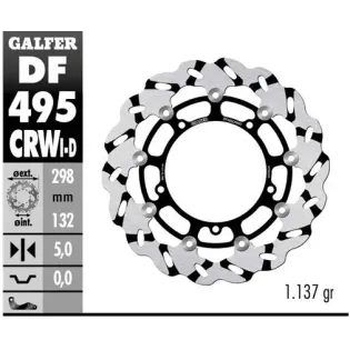 Disco freno moto Galfer Wave flotante dcho. DF495C