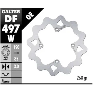 Disco freno moto Galfer Wave fijo 190x3mm DF497W