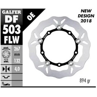 Disco freno moto Galfer Wave flotante 267x4mm DF50