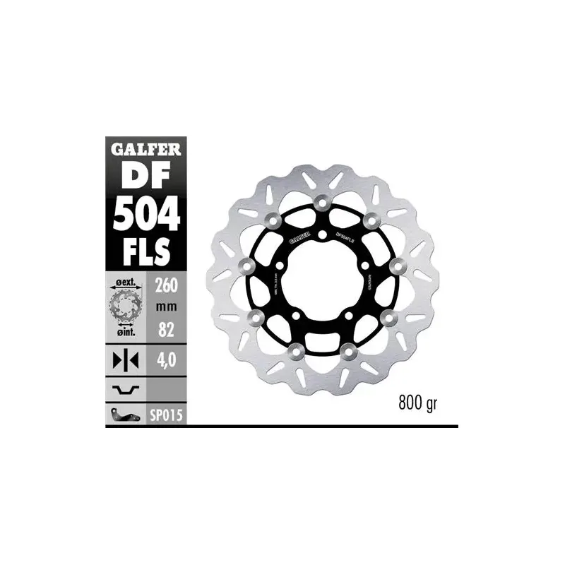 Disco freno moto Galfer Wave flotante 260x4mm DF50