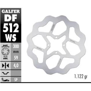 Disco freno moto moto Galfer Wave fijo 300x4mm DF5