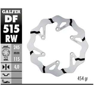 Disco freno moto Galder Wave fijo 245X4mm DF515RW