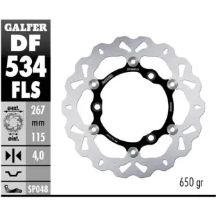 Disco freno moto Galfer Wave flotante 267x4mm DF53