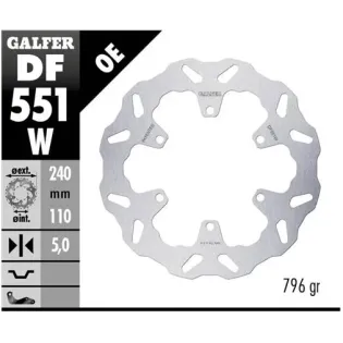 Disco freno moto Galfer Wave fijo 240x5mmDF551W