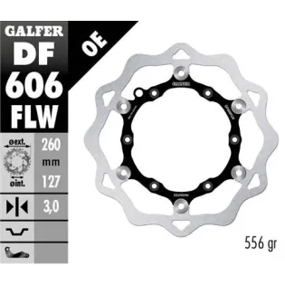 Disco freno moto Galfer Wave flotante 260x3.2mm DF
