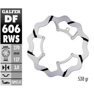 Disco freno moto Galfer Wave fijo 270X3mm DF606RWS