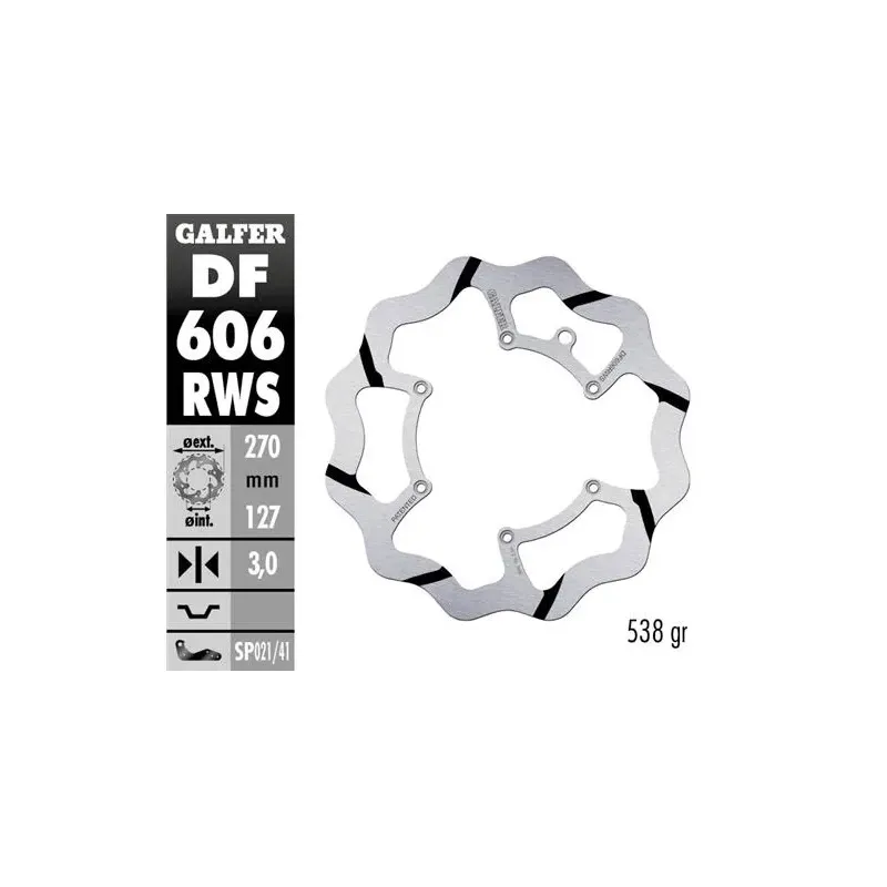 Disco freno moto Galfer Wave fijo 270X3mm DF606RWS