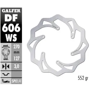 Disco freno moto moto Galfer Wave fijo 270x3mm DF6