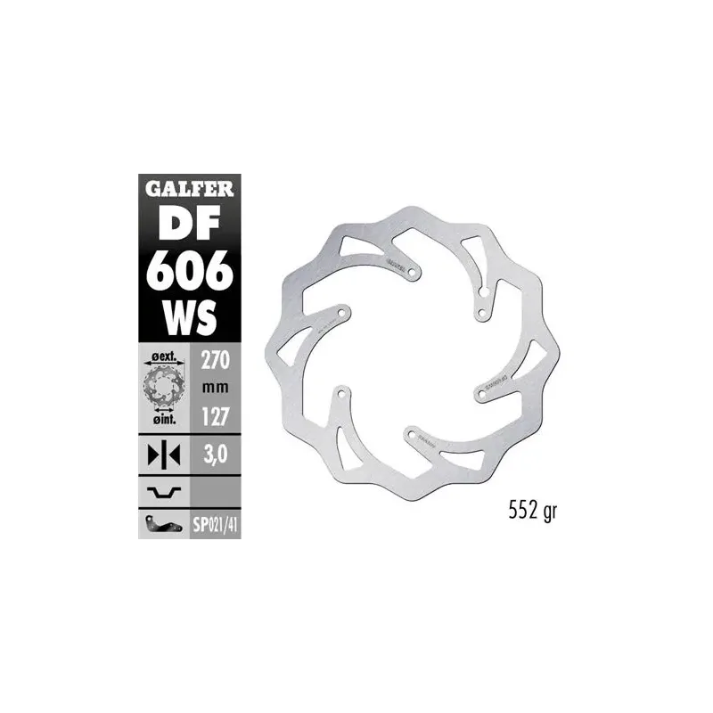 Disco freno moto moto Galfer Wave fijo 270x3mm DF6