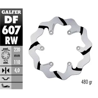 Disco freno moto Galder Wave fijo 220X4mm DF607RW