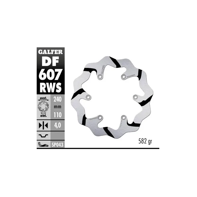 Disco freno moto Galfer Wave fijo 240X4mm DF607RWS