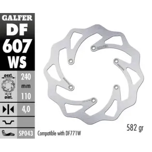 Disco freno moto moto Galfer Wave fijo 240x4mm DF6