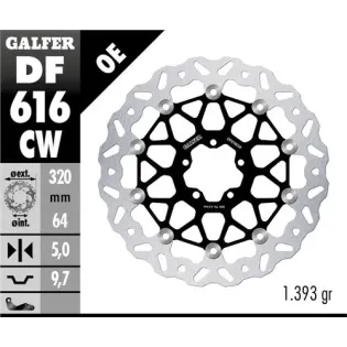 Disco de freno delantero KTM 890 SMT DF616CW