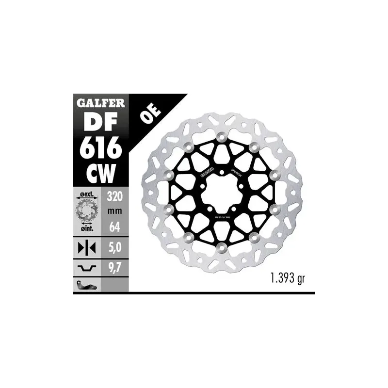 Disco de freno delantero KTM 890 SMT DF616CW