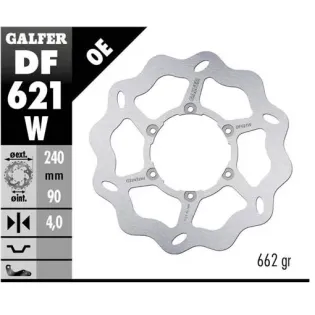 Disco freno moto Galfer Wave fijo 240x4mm DF621W