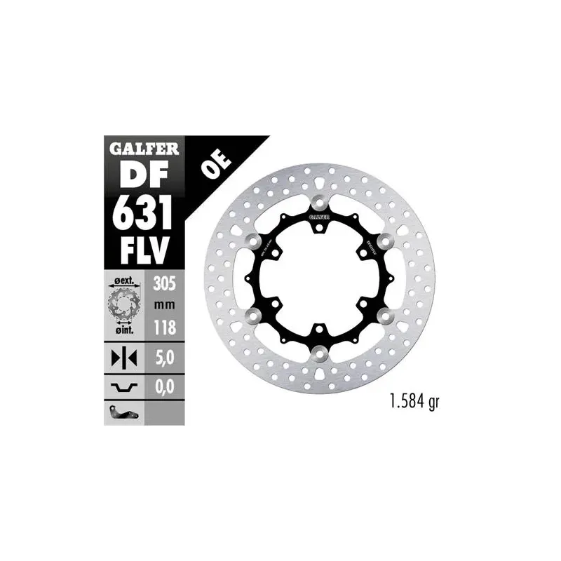 Disco freno moto flotante Galfer 305x5mm DF631FLV