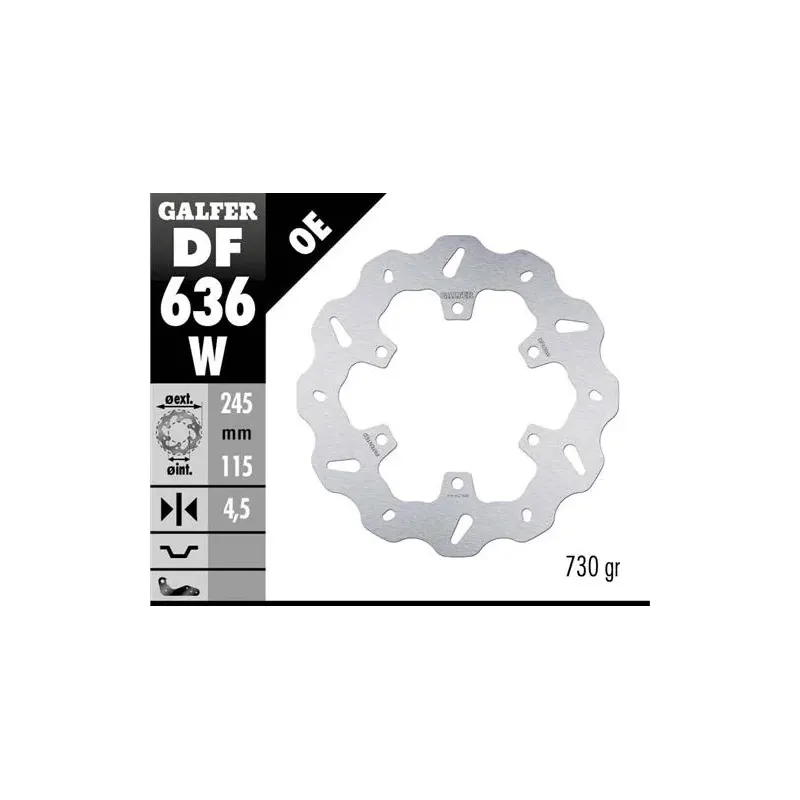 Disco freno moto Galfer Wave fijo 43.5x4.5mm DF636