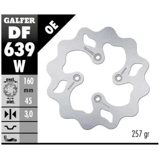 Disco freno moto Galfer Wave fijo 160x3mm DF639W