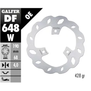 Disco freno moto Galfer Wave fijo 190x4mm DF648W