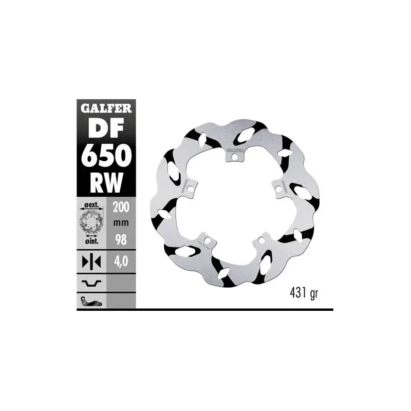 Disco freno moto Galder Wave fijo 200X4mm DF650RW