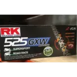 Cadena para moto RK 525 GXW verde 114 pasos MM525ZXW114