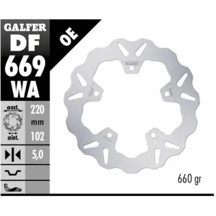 Disco freno moto Galfer Wave fijo 220x5mm DF669WA