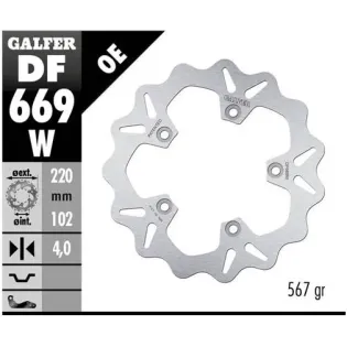 Disco freno moto Galfer Wave fijo 220x4mm DF669W