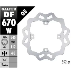 Disco freno moto Galfer Wave fijo 240x4mm DF670W