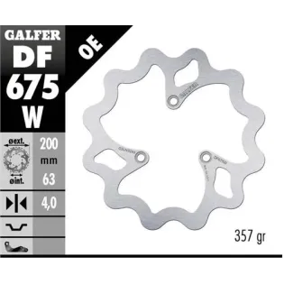 Disco freno moto Galfer Wave fijo 200x4mm DF675W