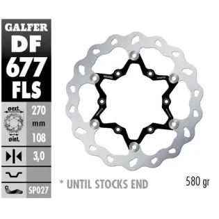 Disco freno moto Galfer Wave flotante 270x3mm DF67
