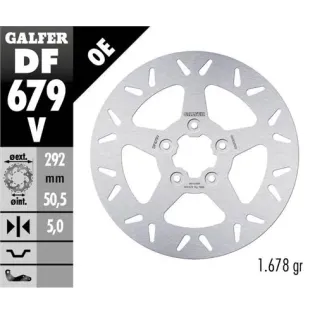 Disco freno moto fijo Galfer 292x5mm DF679V