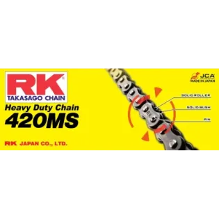 Cadena para moto RK 420SB estándar 142 pasos 420SB142