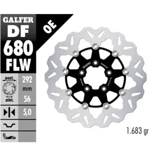 Disco freno moto Galfer Wave flotante 292x5mm DF68