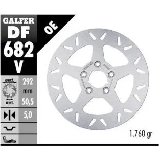 Disco freno moto fijo Galfer 292x5mm DF682V