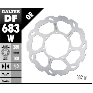Disco freno moto Galfer Wave fijo 279.5x4mm DF683W
