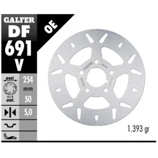 Disco freno moto fijo Galfer 254x5mm DF691V
