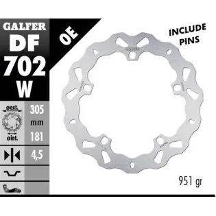 Disco freno moto Galfer Wave fijo 305x4.5mm DF702W