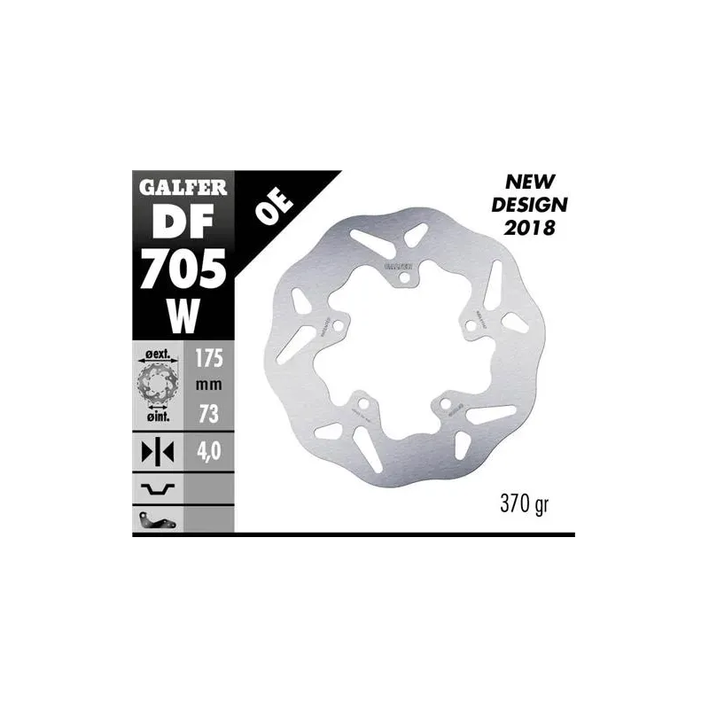 Disco freno moto Galfer Wave fijo 175x4mm DF705W