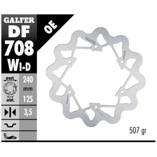 Disco freno moto Galfer Wave fijo derecho DF708WD