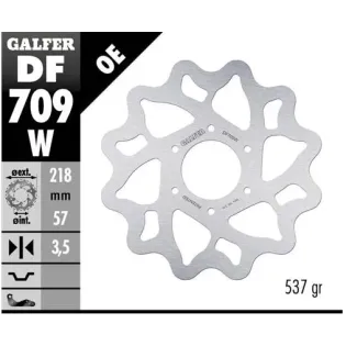 Disco freno moto Galfer Wave fijo 218x3.5mm DF709W