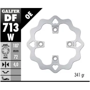 Disco freno moto Galfer Wave fijo 187x4mm DF713W