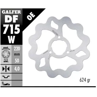 Disco freno moto Galfer Wave fijo 220x4mm DF715W
